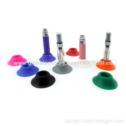 E cig holder, rubber eGo stand, various colors are available, silk logo printing